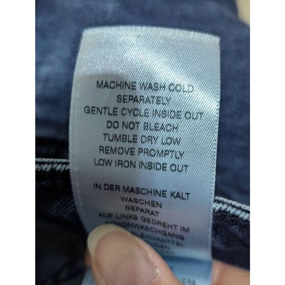 True Religion Women's Blue Dark-Wash Jennie Curvy Mid-Rise Denim Jeans Size 28 - Picture 8 of 9